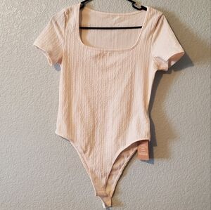 Frenchy Bodysuit Medium Creme *NWT